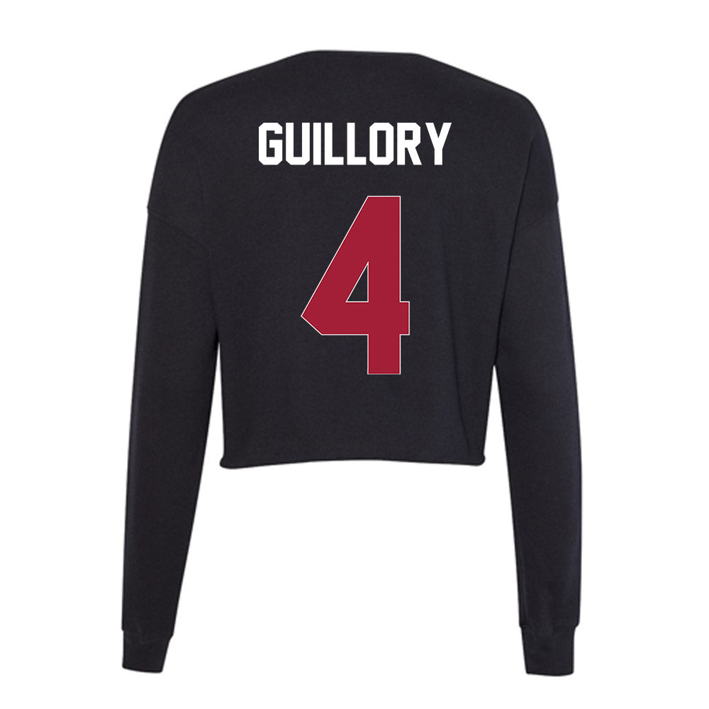 Oklahoma - NCAA Football : Courtland Guillory - Women's Cropped Crew Fleece-1