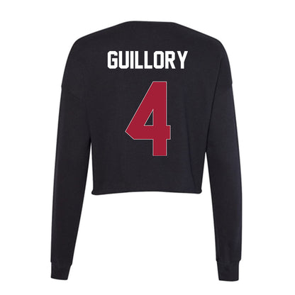 Oklahoma - NCAA Football : Courtland Guillory - Women's Cropped Crew Fleece-1