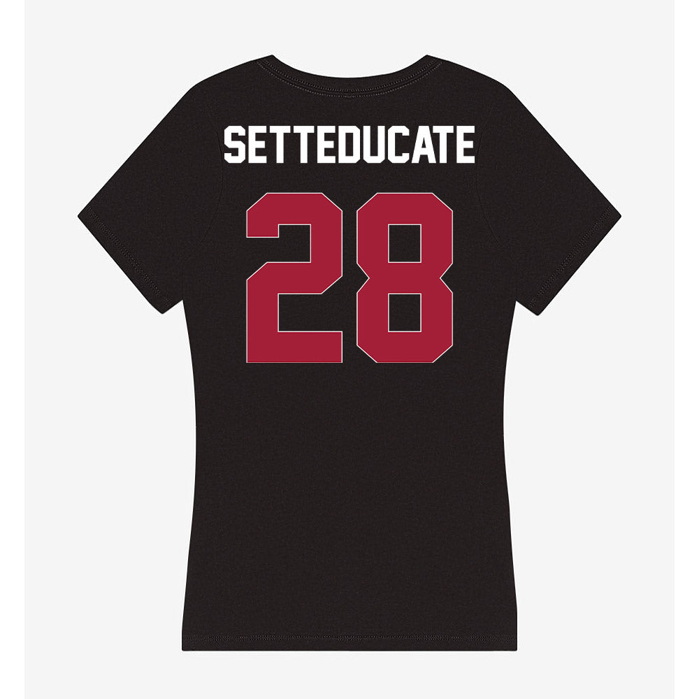 Oklahoma - NCAA Women's Soccer : Luciana Setteducate - Women's V-Neck T-Shirt-1