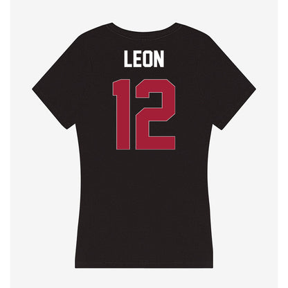 Oklahoma - NCAA Baseball : Kadyn Leon - Women's V-Neck T-Shirt-1