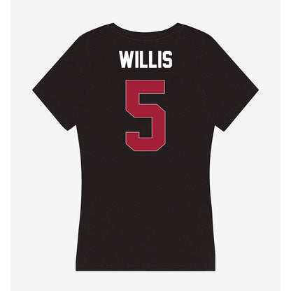 Oklahoma - NCAA Baseball : Dawson Willis - Women's V-Neck T-Shirt-1