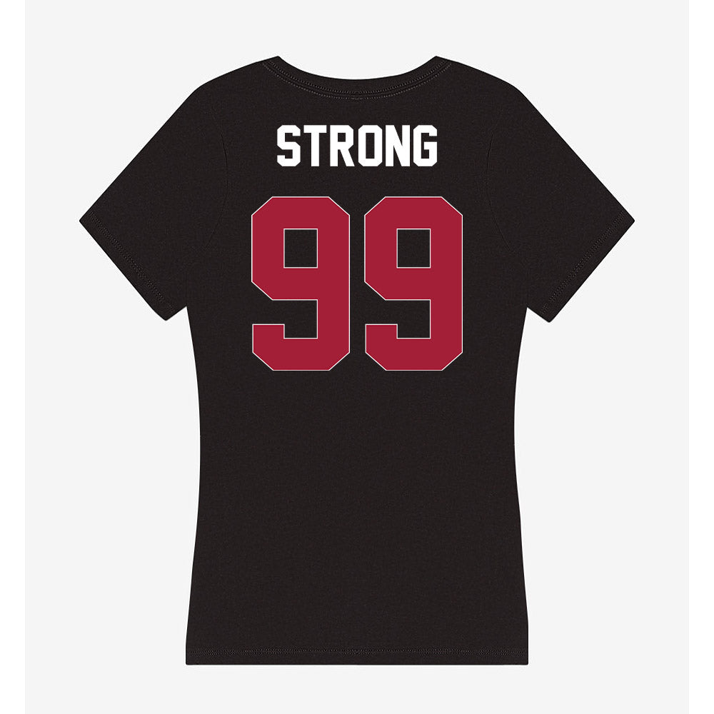 Oklahoma - NCAA Football : Markus Strong - Women's V-Neck T-Shirt-1