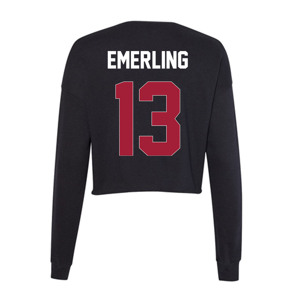Oklahoma - NCAA Softball : Isabela Emerling - Women's Cropped Crew Fleece-1