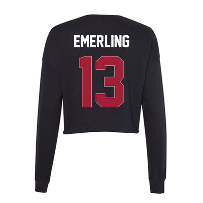 Oklahoma - NCAA Softball : Isabela Emerling - Women's Cropped Crew Fleece-1