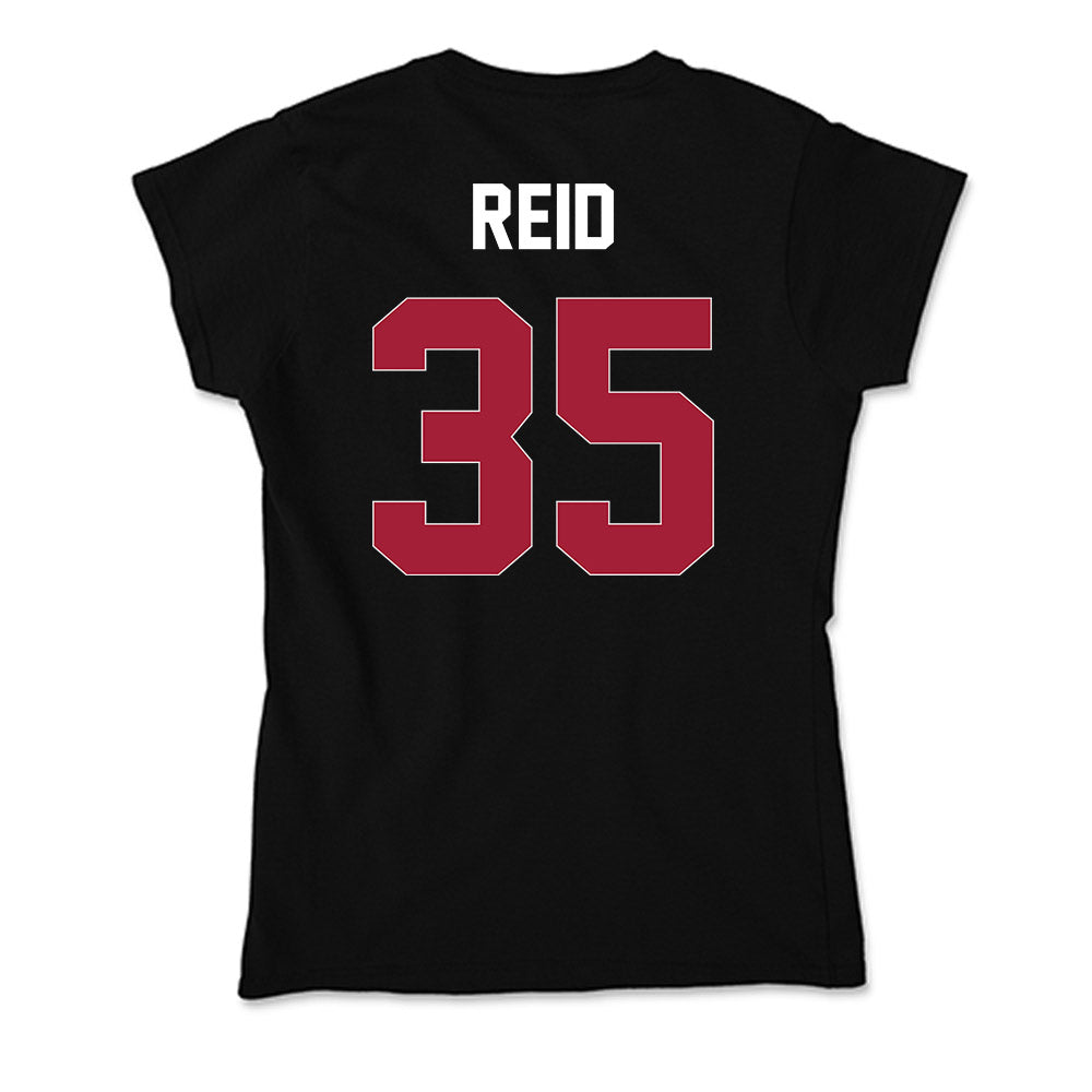 Oklahoma - NCAA Men's Basketball : Derrion Reid - Soft Style Women’s T-Shirt-1