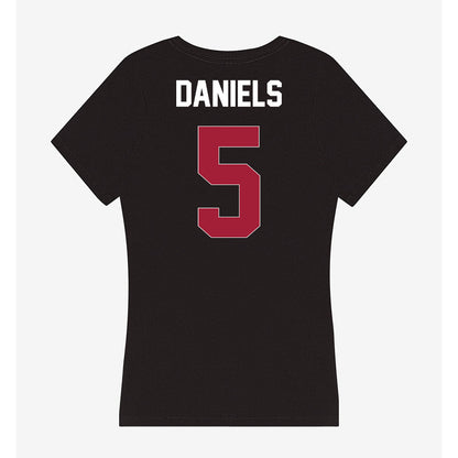 Oklahoma - NCAA Football : Kendal Daniels - Women's V-Neck T-Shirt-1