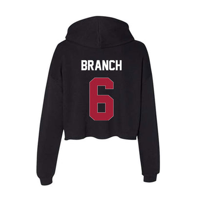 Oklahoma - NCAA Baseball : Kyle Branch - Women's Crop Fleece Hoodie-1