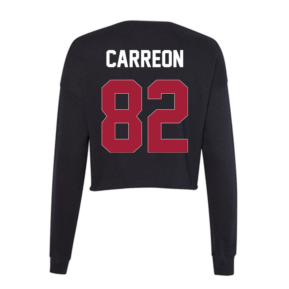 Oklahoma - NCAA Football : Ivan Carreon - Women's Cropped Crew Fleece-1