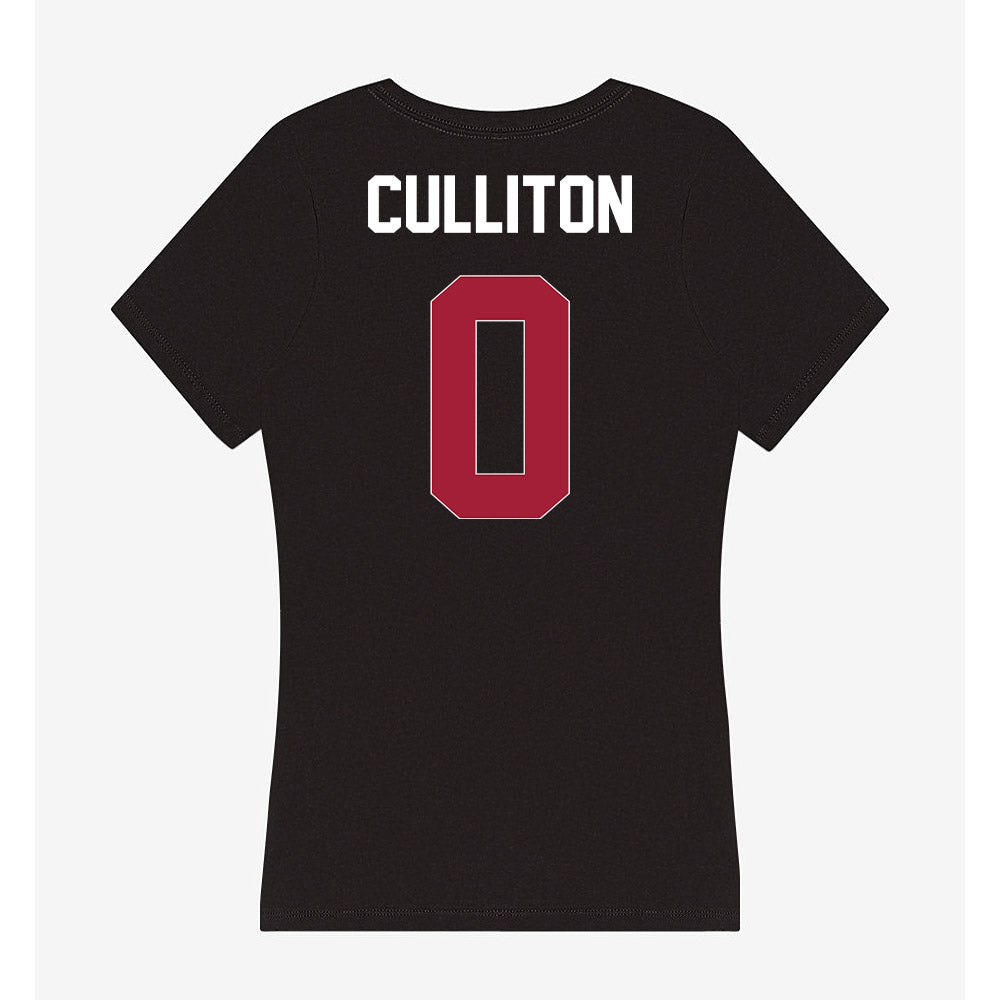 Oklahoma - NCAA Women's Basketball : Beatrice Culliton - Women's V-Neck T-Shirt-1