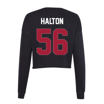 Oklahoma - NCAA Football : Gracen Halton - Women's Cropped Crew Fleece-1