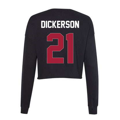 Oklahoma - NCAA Baseball : Drew Dickerson - Women's Cropped Crew Fleece-1