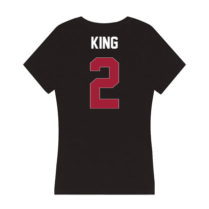 Oklahoma - NCAA Women's Soccer : Meredith King - Women's V-Neck T-Shirt-1