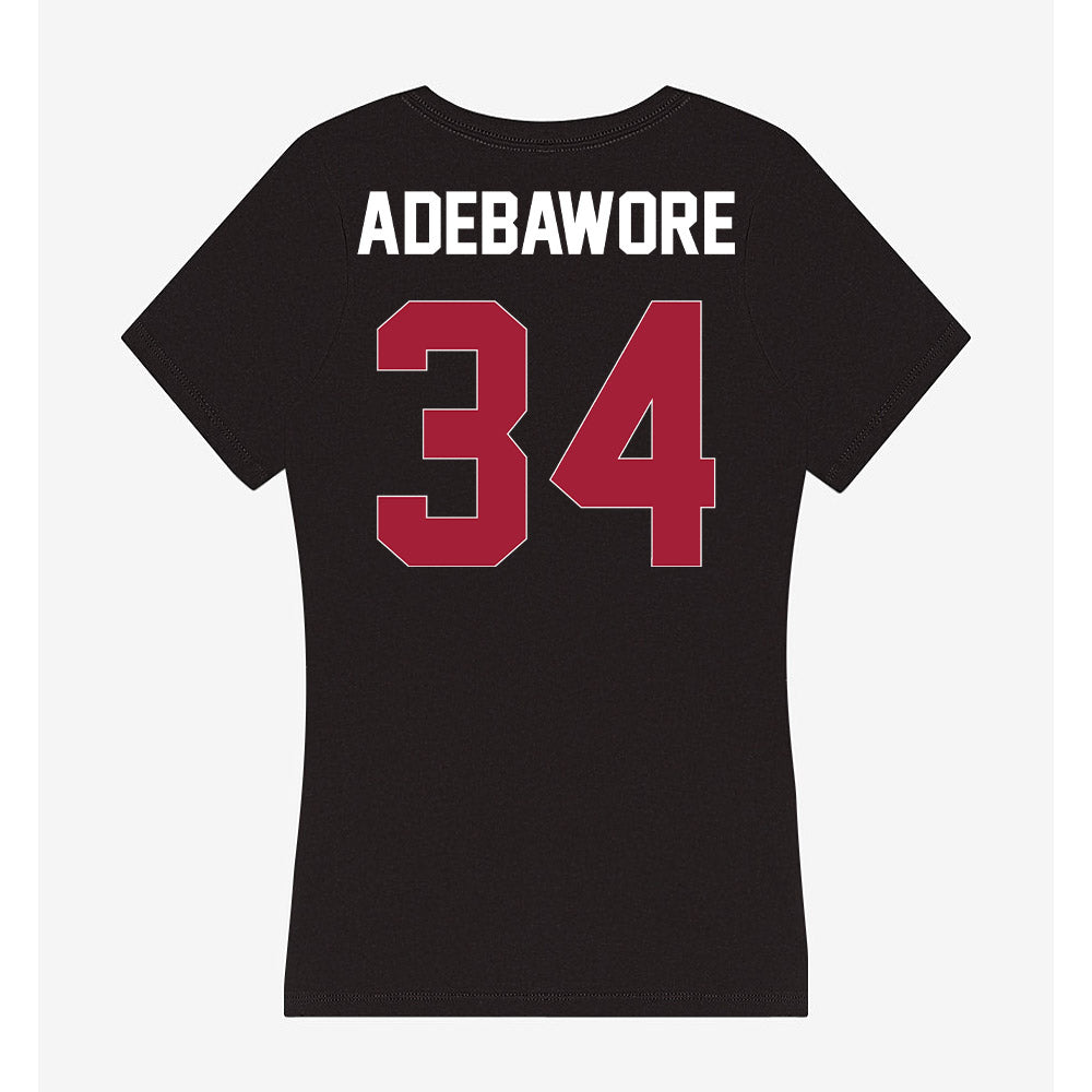 Oklahoma - NCAA Football : Adepoju Adebawore - Women's V-Neck T-Shirt-1