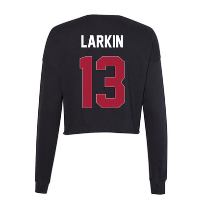 Oklahoma - NCAA Baseball : Connor Larkin - Women's Cropped Crew Fleece-1