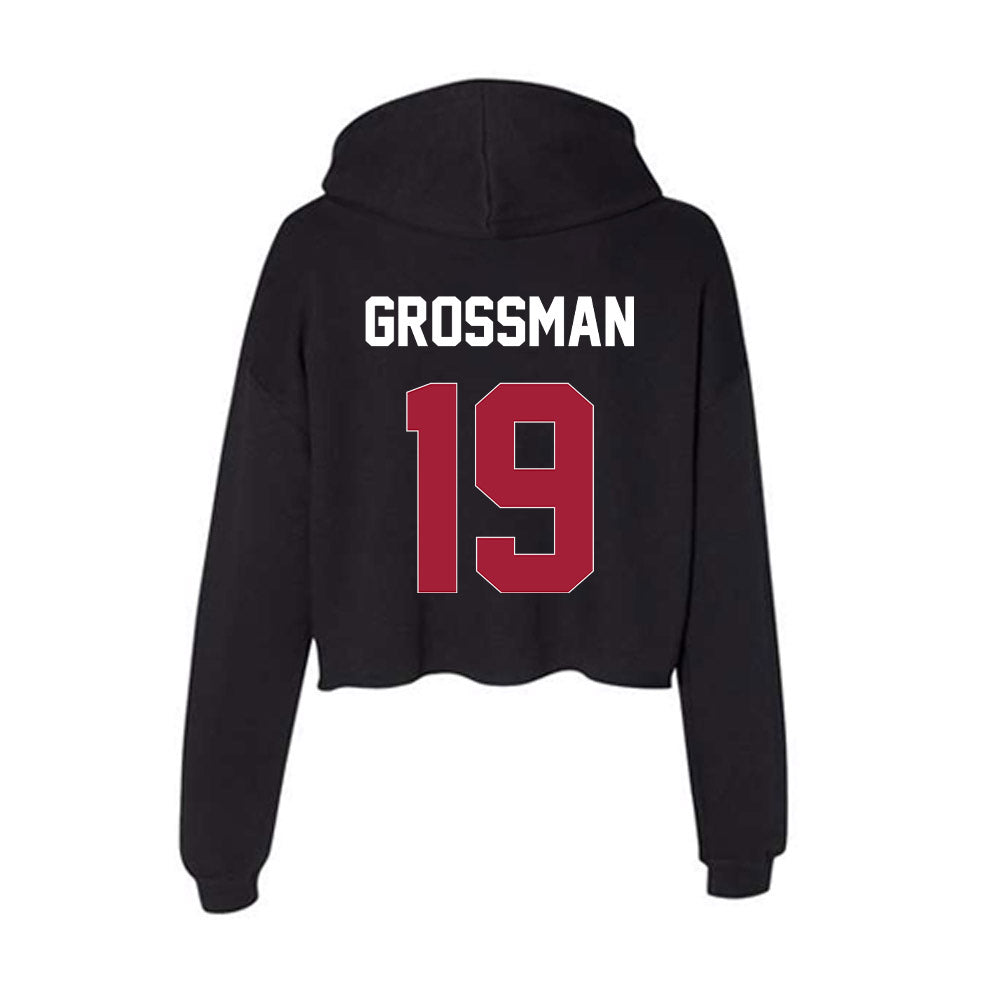 Oklahoma - NCAA Baseball : Jaxon Grossman - Women's Crop Fleece Hoodie-1