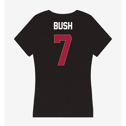 Oklahoma - NCAA Women's Volleyball : Emoni Bush - Women's V-Neck T-Shirt-1