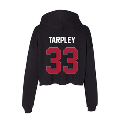 Oklahoma - NCAA Football : Preston Tarpley - Women's Crop Fleece Hoodie-1