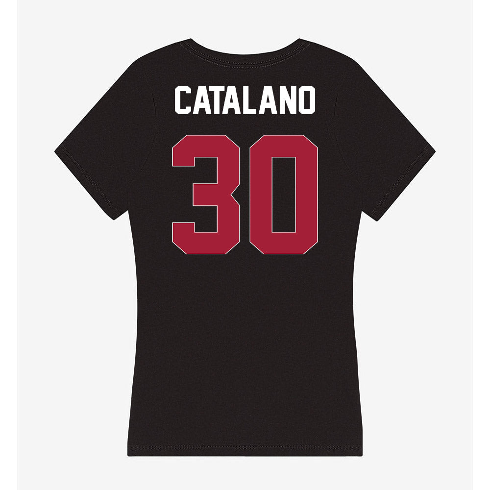 Oklahoma - NCAA Baseball : Michael Catalano - Women's V-Neck T-Shirt-1