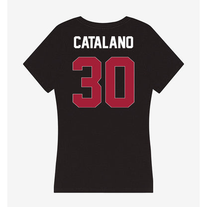 Oklahoma - NCAA Baseball : Michael Catalano - Women's V-Neck T-Shirt-1