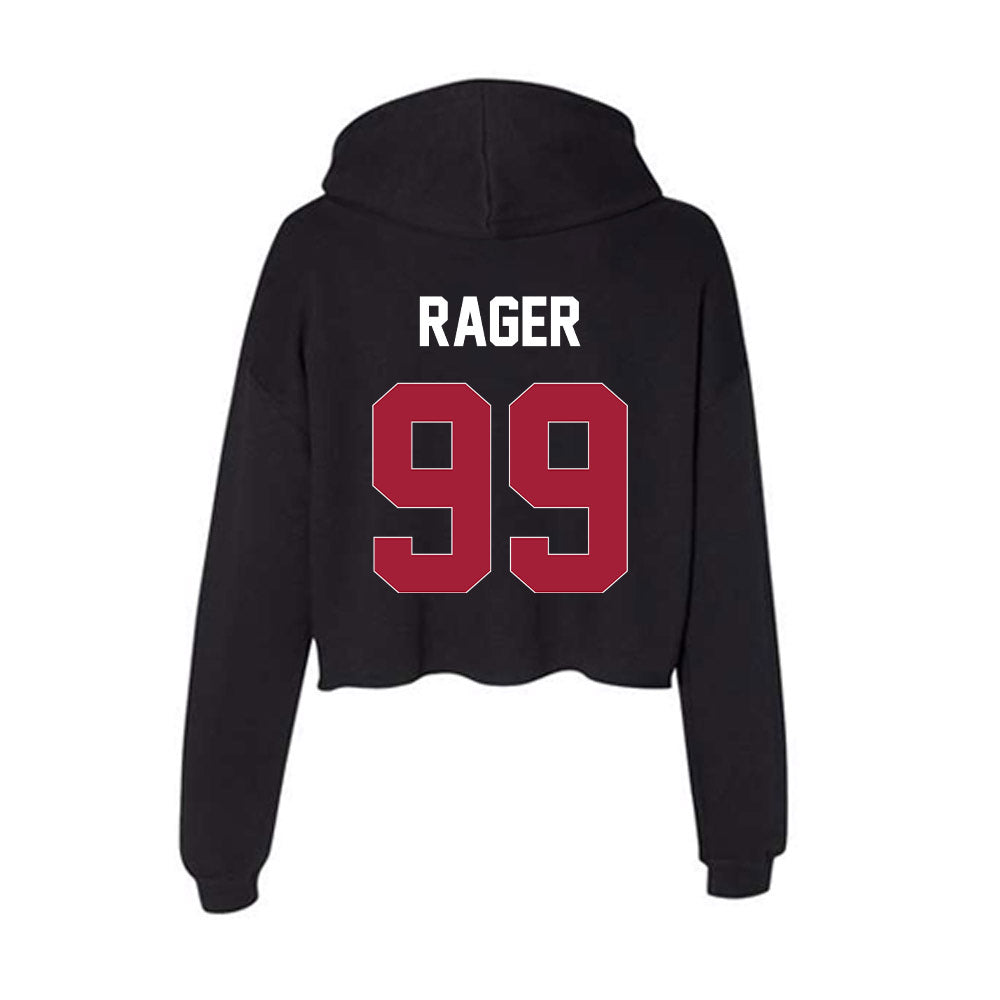 Oklahoma - NCAA Baseball : Cord Rager - Women's Crop Fleece Hoodie-1