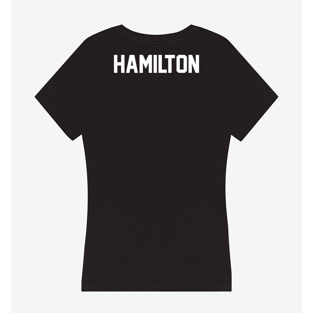 Oklahoma - NCAA Men's Gymnastics : Nico Hamilton - Women's V-Neck T-Shirt-1