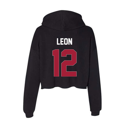 Oklahoma - NCAA Baseball : Kadyn Leon - Women's Crop Fleece Hoodie-1