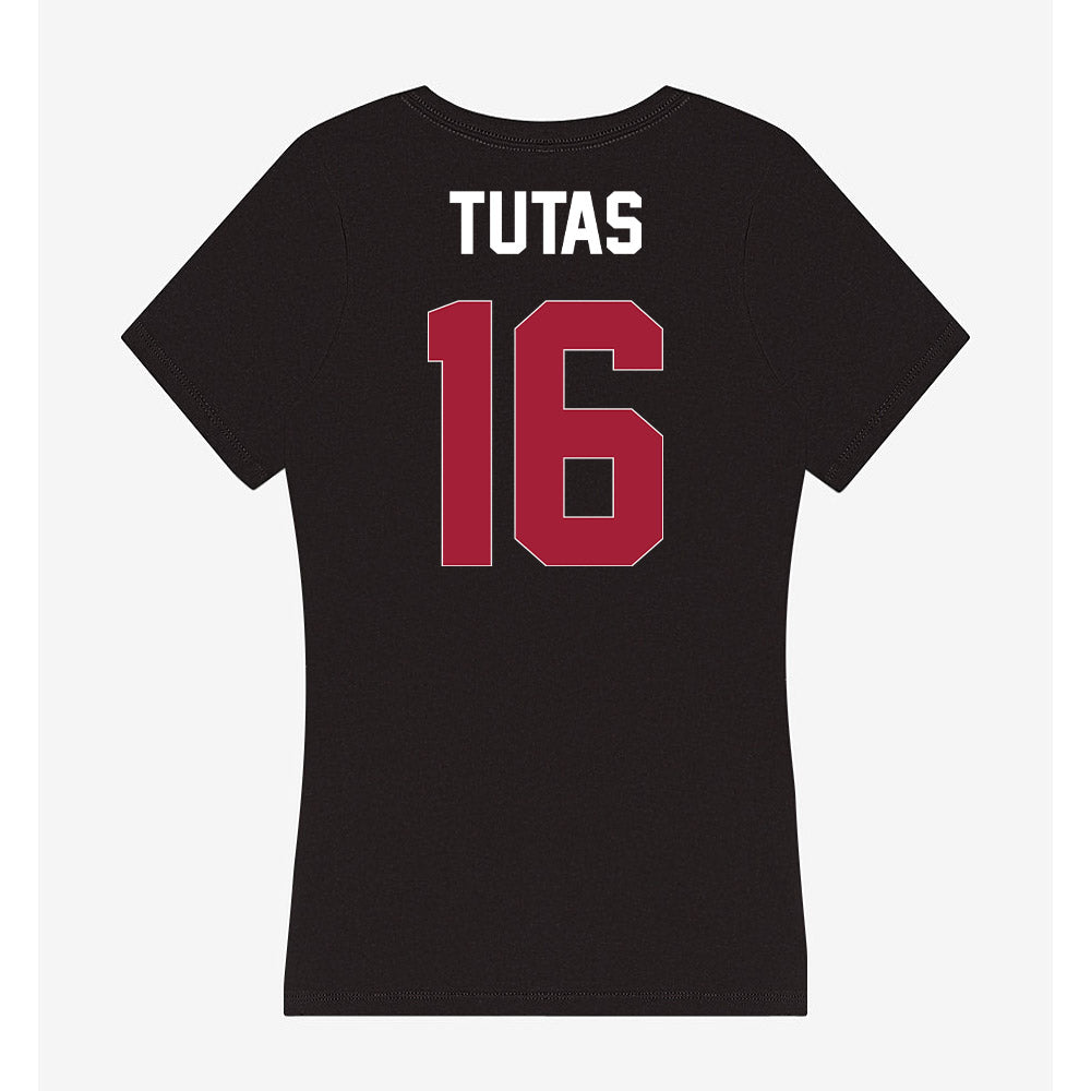 Oklahoma - NCAA Women's Soccer : Ashley Tutas - Women's V-Neck T-Shirt-1