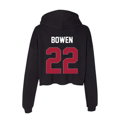 Oklahoma - NCAA Football : Peyton Bowen - Women's Crop Fleece Hoodie-1