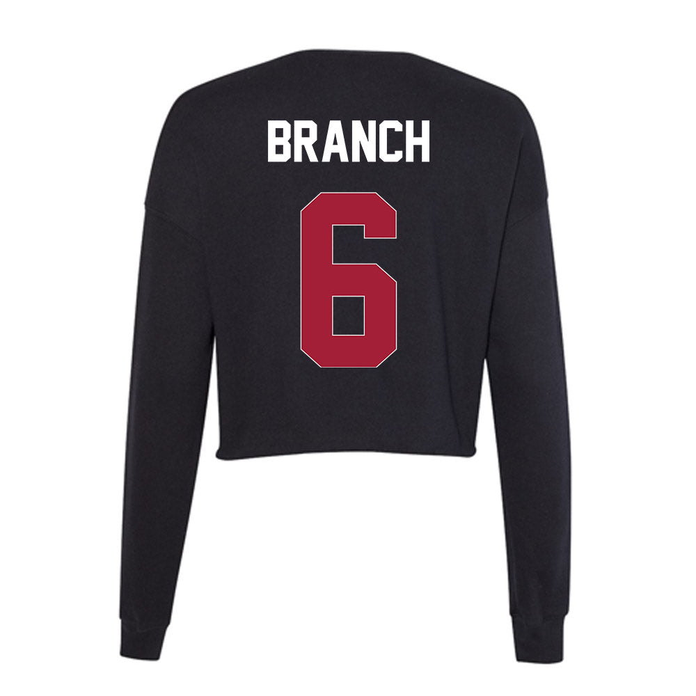 Oklahoma - NCAA Baseball : Kyle Branch - Women's Cropped Crew Fleece-1