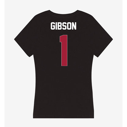 Oklahoma - NCAA Football : Jayden Gibson - Women's V-Neck T-Shirt-1