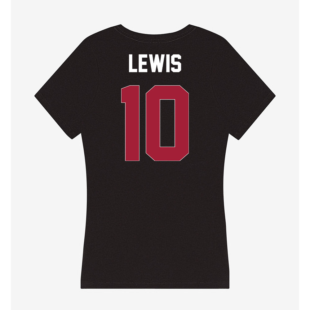 Oklahoma - NCAA Football : Kip Lewis - Women's V-Neck T-Shirt-1