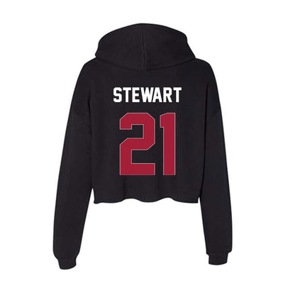 Oklahoma - NCAA Women's Basketball : Brooklyn Stewart - Women's Crop Fleece Hoodie-1
