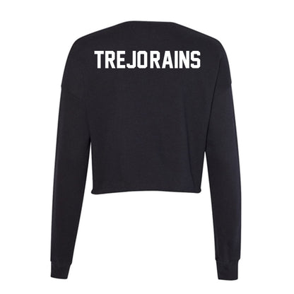 Oklahoma - NCAA Women's Rowing : Priscilla Trejo-Rains - Women's Cropped Crew Fleece-1