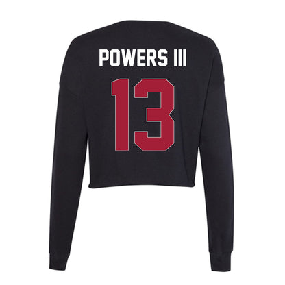 Oklahoma - NCAA Football : Reggie Powers III - Women's Cropped Crew Fleece-1