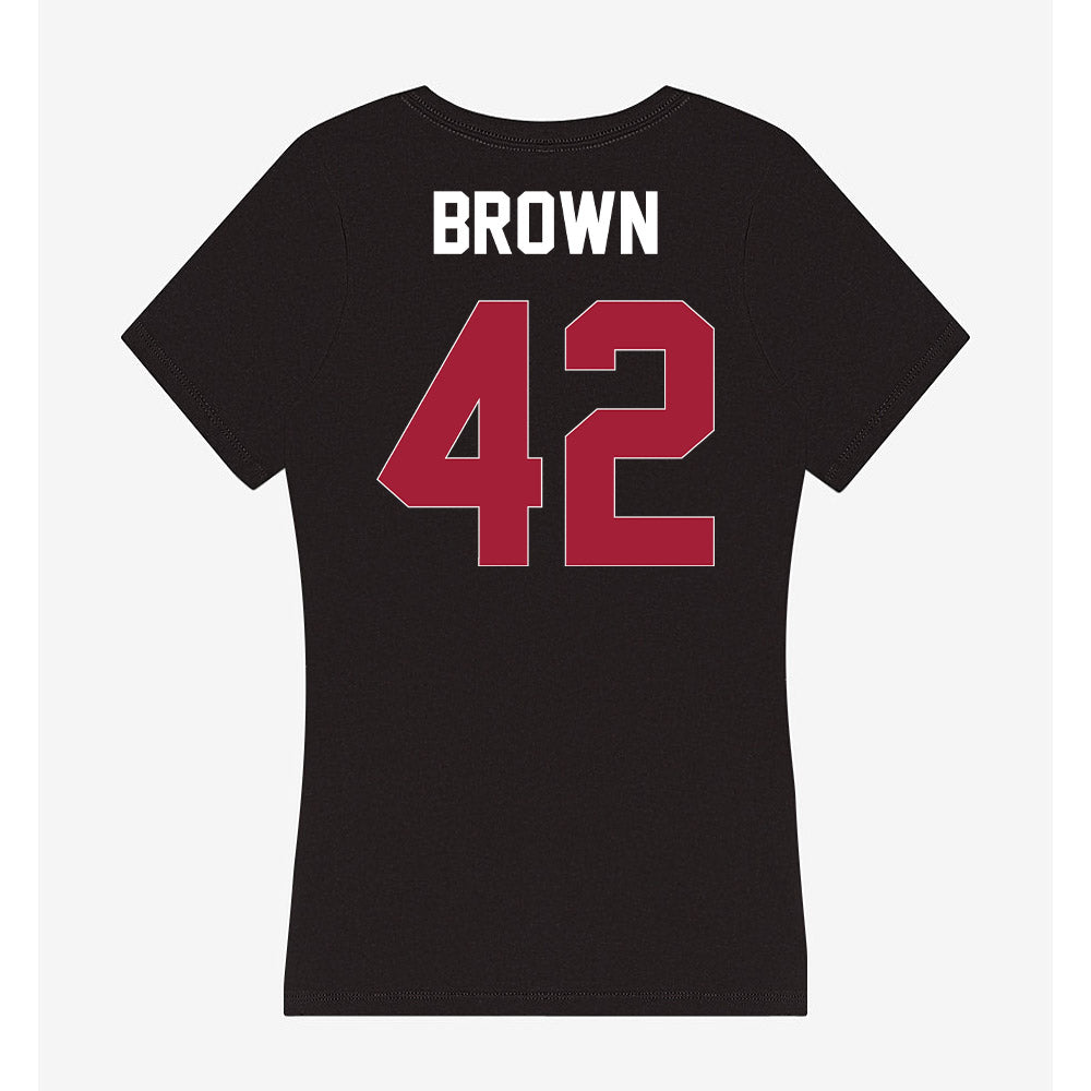 Oklahoma - NCAA Women's Soccer : Riley Brown - Women's V-Neck T-Shirt-1