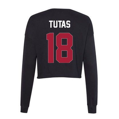 Oklahoma - NCAA Women's Soccer : Alyssa Tutas - Women's Cropped Crew Fleece-1