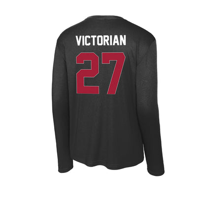 Oklahoma - NCAA Baseball : Landon Victorian - Activewear Long Sleeve T-Shirt-1