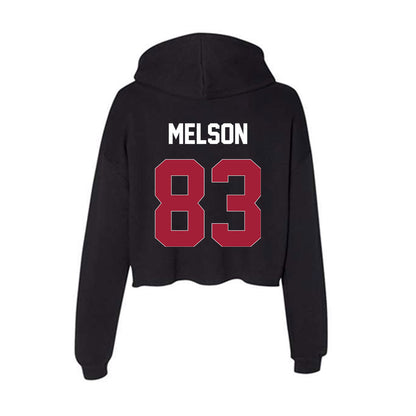 Oklahoma - NCAA Football : Major Melson - Women's Crop Fleece Hoodie-1