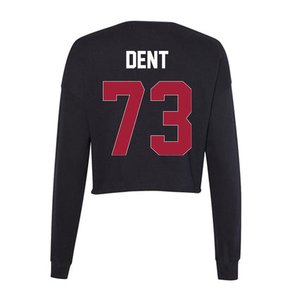 Oklahoma - NCAA Football : Isaiah Dent - Women's Cropped Crew Fleece-1