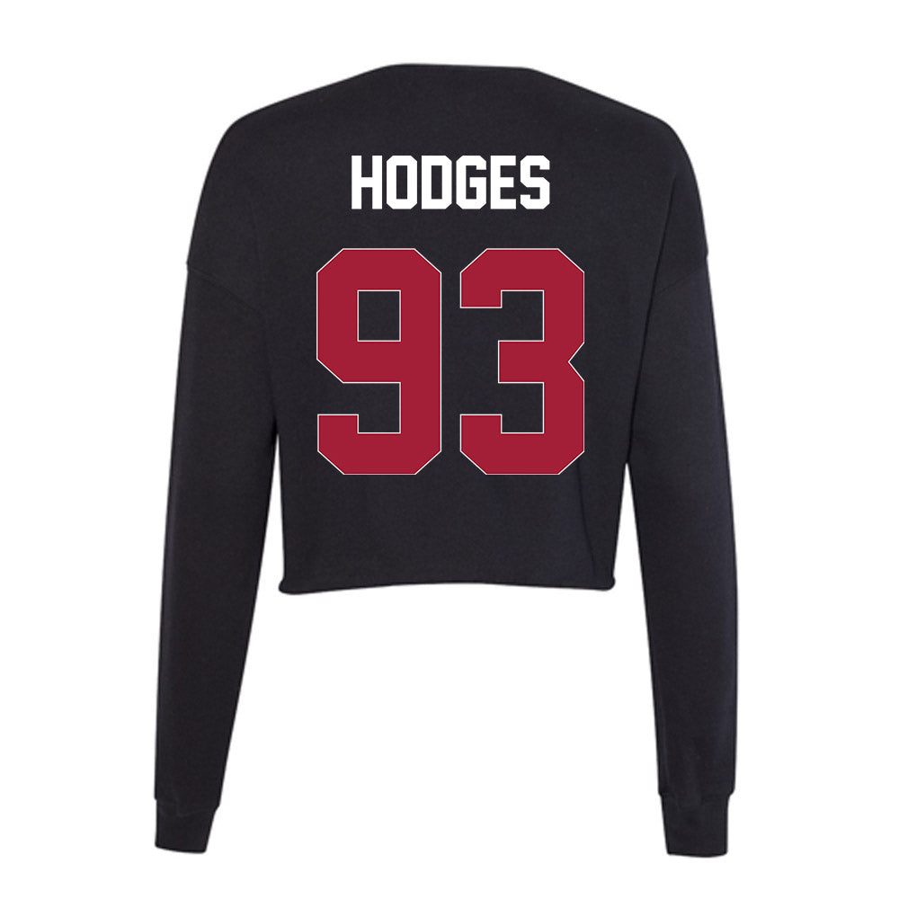 Oklahoma - NCAA Football : Ace Hodges - Women's Cropped Crew Fleece-1