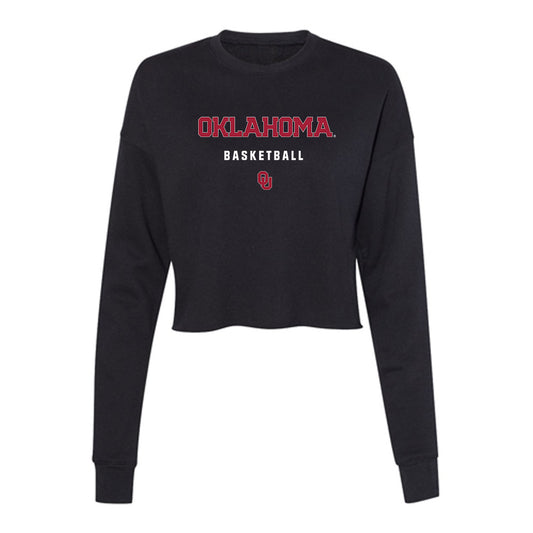 Oklahoma - NCAA Women's Basketball : Emma Tolan - Women's Cropped Crew Fleece-0