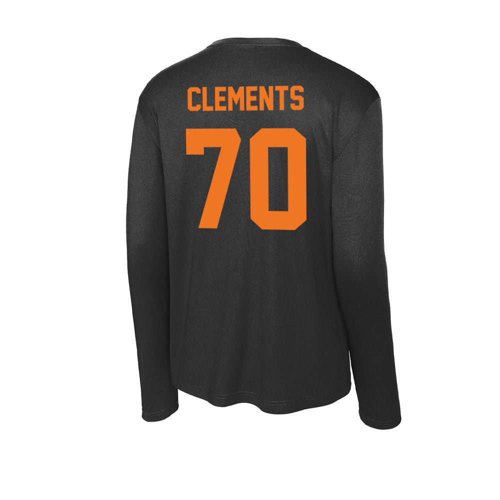 Virginia Tech - NCAA Football : Parker Clements - Activewear Long Sleeve T-Shirt-1