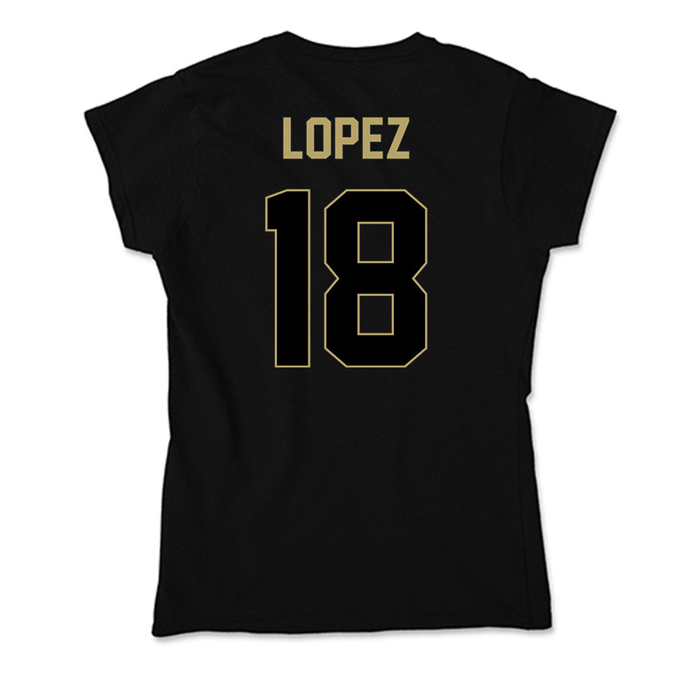Central Florida - NCAA Men's Soccer : Javier Lopez - Soft Style Women’s T-Shirt-1