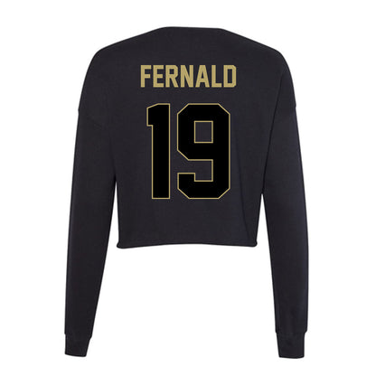 Central Florida - NCAA Baseball : Josh Fernald - Women's Cropped Crew Fleece-1