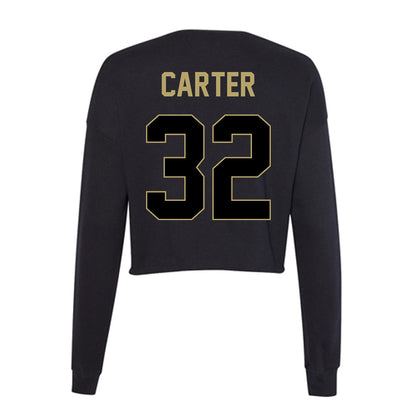 Central Florida - NCAA Football : Michael Carter - Women's Cropped Crew Fleece-1
