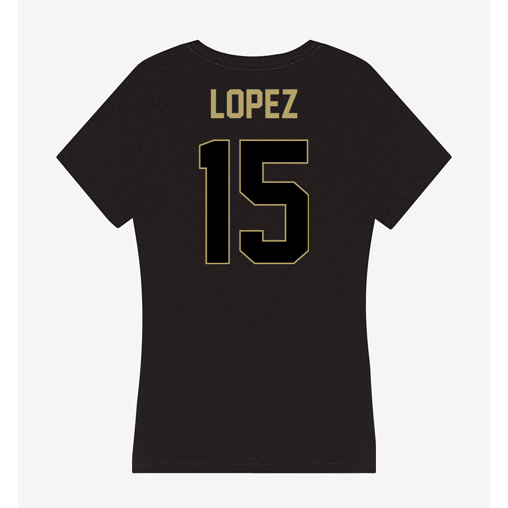Central Florida - NCAA Softball : Yessenia Lopez - Women's V-Neck T-Shirt-1