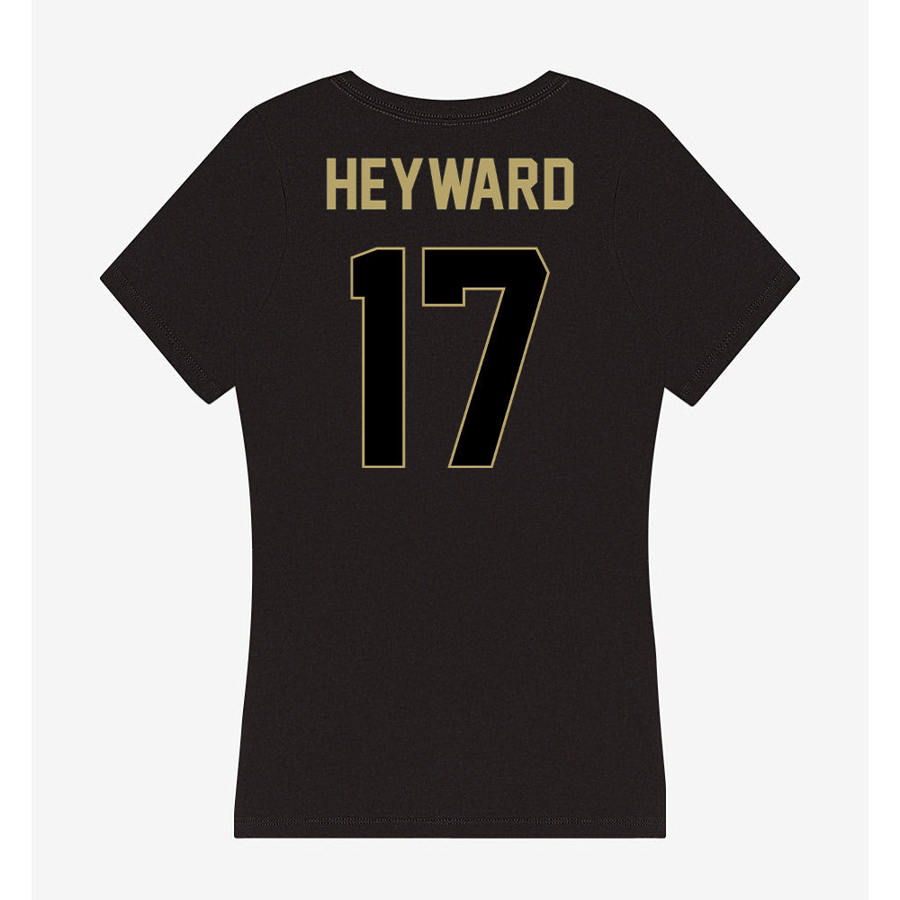 Central Florida - NCAA Football : Jaylen Heyward - Women's V-Neck T-Shirt-1