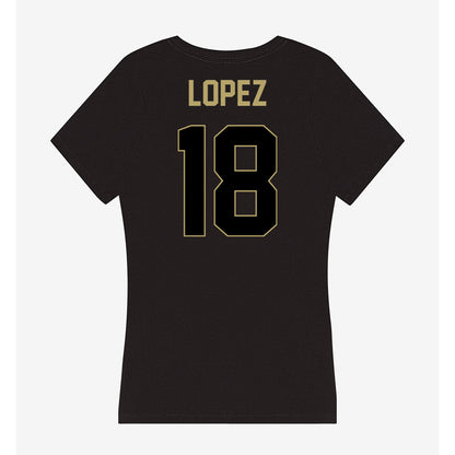 Central Florida - NCAA Men's Soccer : Javier Lopez - Women's V-Neck T-Shirt-1
