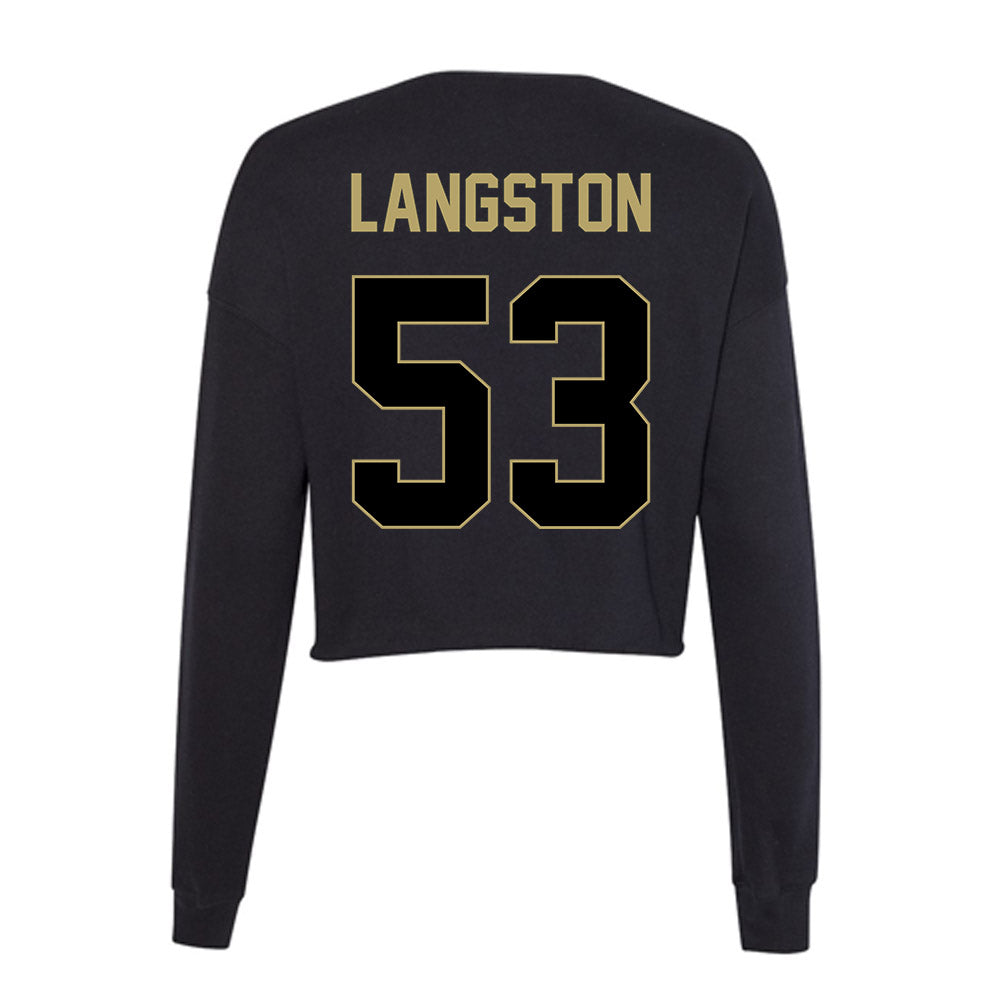 Central Florida - NCAA Football : Laparka Langston - Women's Cropped Crew Fleece-1
