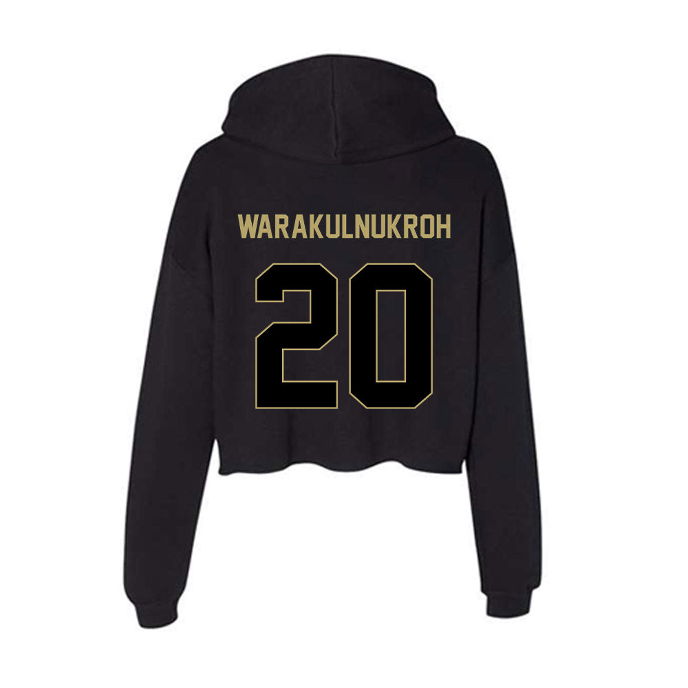 Central Florida - NCAA Men's Basketball : Poohpha Warakulnukroh - Women's Crop Fleece Hoodie-1